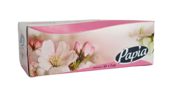 تصویر 1 از دستمال کاغذی پاپیا جعبه ای با قدرت جذب بالا